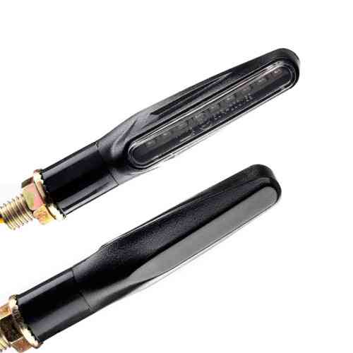 Поворотники динамічні LED для мотоцикла 12В, світлодіодні вказівники повороту з бігучим вогнем, пара жовті Київ