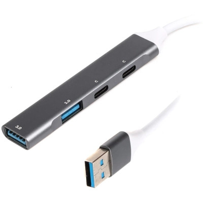 Концентратор Maxxter USB 3.0 to 1xUSB 3.0 + 1xUSB 2.0 + 2xUSB-C (HU3A-4P-03) Вінниця - фото 1