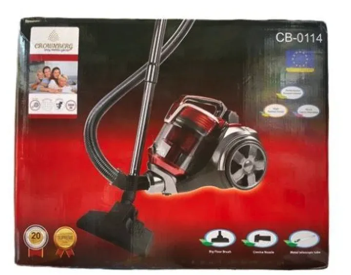 Контейнерний пилосос Crownberg CB-0114 3000Вт циклонний фільтр 3 л безмішковий, червоний, побутовий Одеса - фото 2