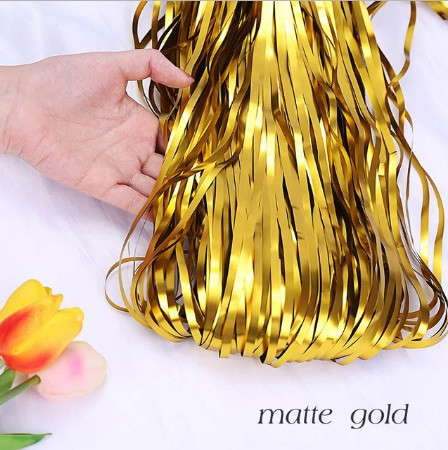 Дощик для фотозони матовий на стіну 245 см на 92 см золотистий Київ - фото 2