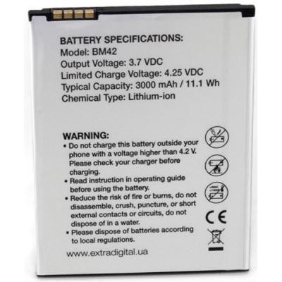 Аккумуляторная батарея Extradigital Xiaomi Redmi Note 1 (BM42) 3000 mAh (BMX6440) Винница - изображение 2