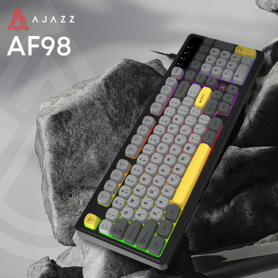 Клавиатура Ajazz AF98 USB UA Black/Grey/Yellow (AF98-BGY) Винница - изображение 12