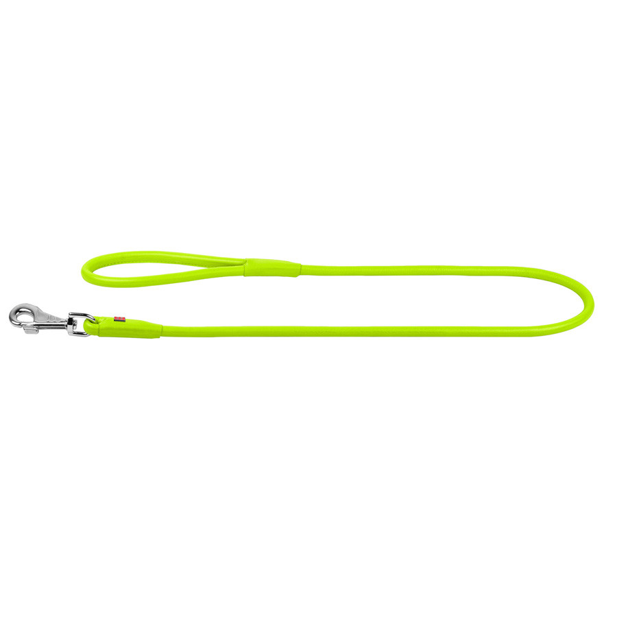 Повідець для собак шкіряний WAUDOG Glamour круглий, Д 10 мм, Дов 122 см салатовий Коломия - фото 2