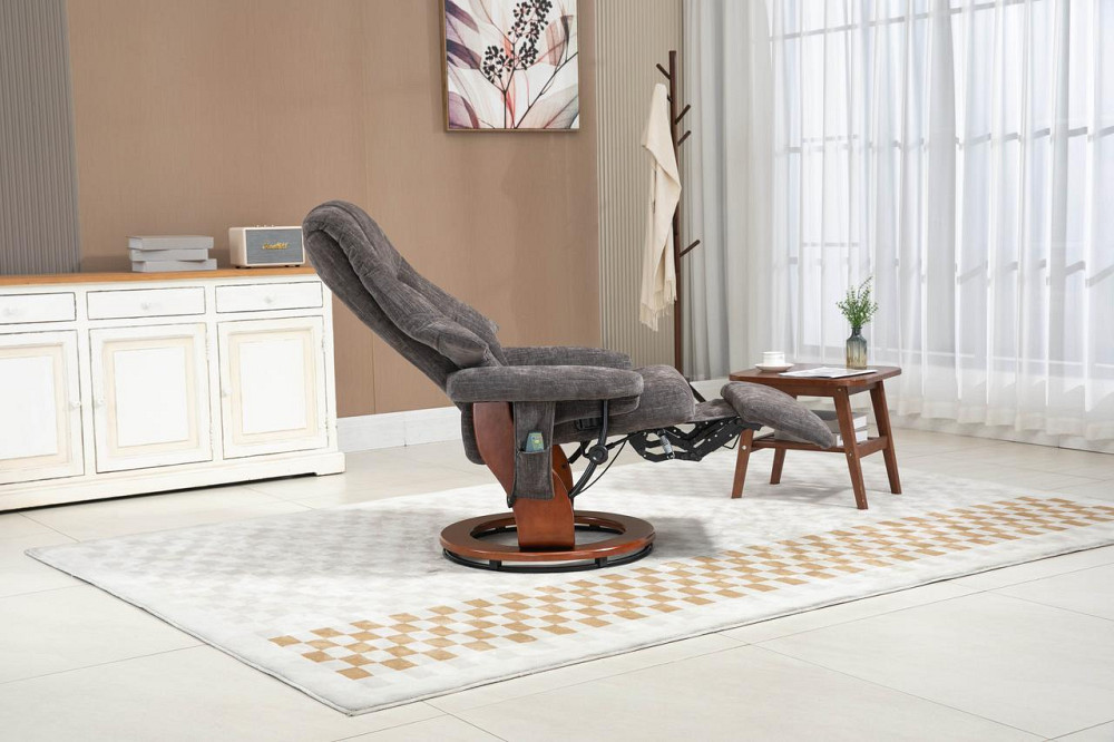 Крісло для відпочинку Avko Style ARMH 003 Dark Grey з масажем, підігрівом і підставкою для ніг Київ - фото 9