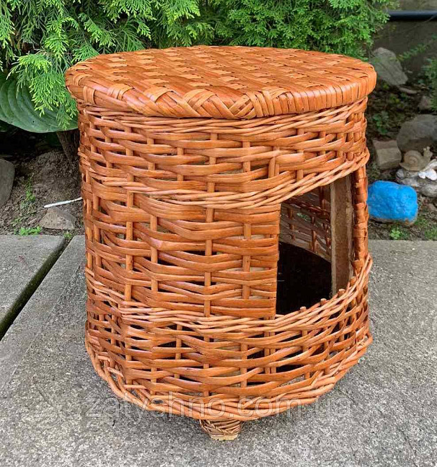 Пуфик плетеный- домик для животных Киев - изображение 4