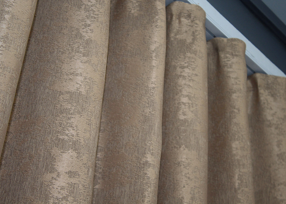 Комплект коротких штор VR-Textil Жакард Sultan XO № 1680ш Темно-бежевий 130х170 см 2 шт (35-0329) Київ - фото 8