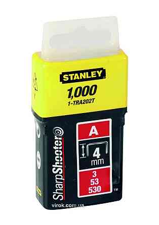 Скоба для степлера STANLEY "Light Duty" тип "А", h= 4 мм, 1000 шт. Одеса