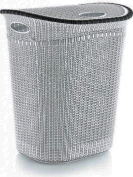 Корзина для белья PlastArt Евровязка 52 л LA-150 серая Одесса - изображение 1
