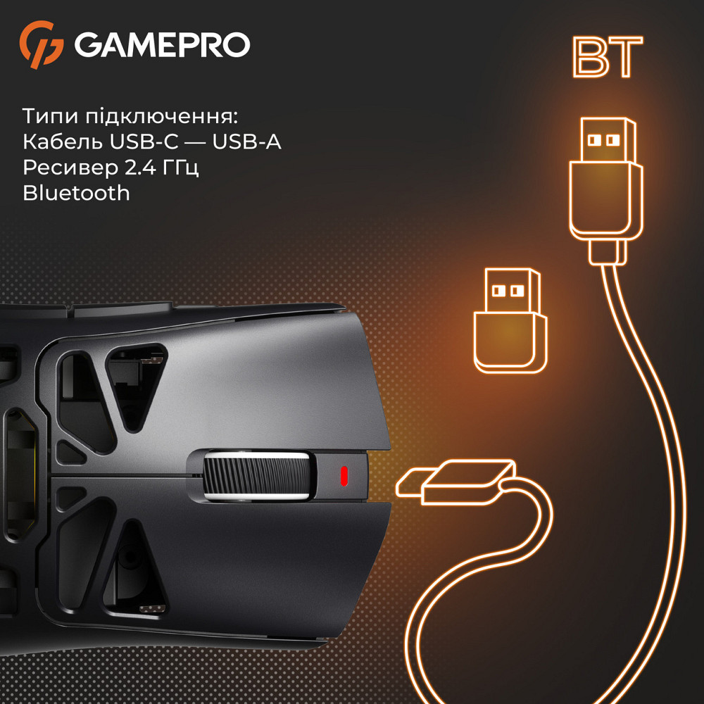 Миша бездротова GamePro Genesis Spider (GM870B) ( 26773 ) Харків - фото 18