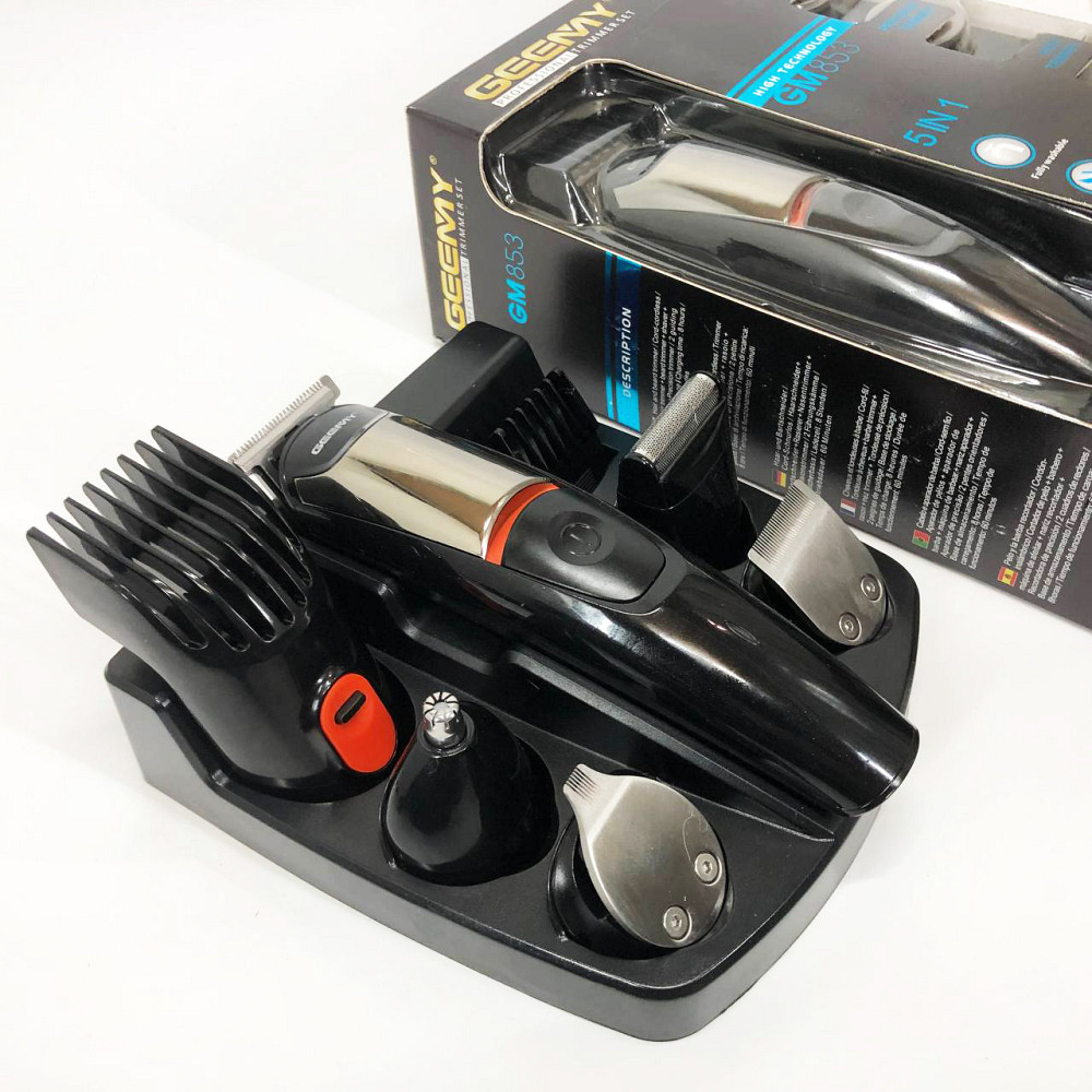 Тример для стрижки акумуляторний професійний Geemy GM-853, Професійна машинка для стрижки волосся JK-37 Івано-Франківськ - фото 10