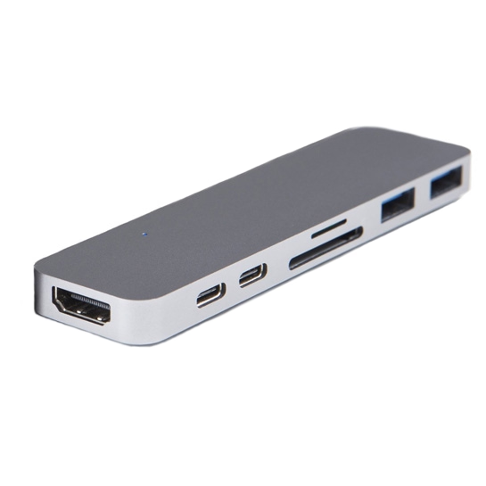 Концентратор HyperDrive Thunderbolt 3 USB-C Hub for MacBook Pro Space Grey (Б клас) Луцьк