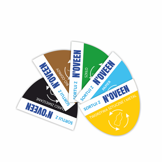 Набір контейнерів для сортування відходів Noveen GSB254 Одеса