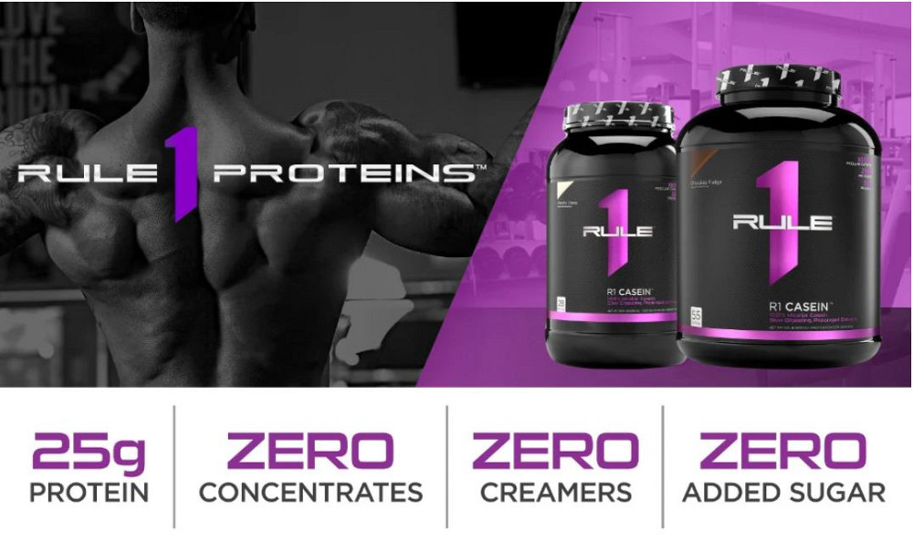 Протеин Rule 1 Casein 1800 g (Strawberries and cream) Луцк - изображение 5