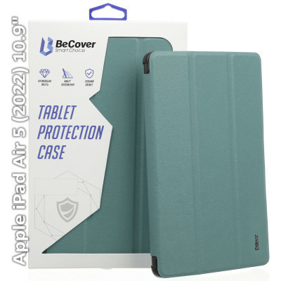 Чехол для планшета BeCover Tri Fold Hard Apple iPad Air (4/5) 2020/2022 10.9" Dark Green (709662) (709662) Винница - изображение 1