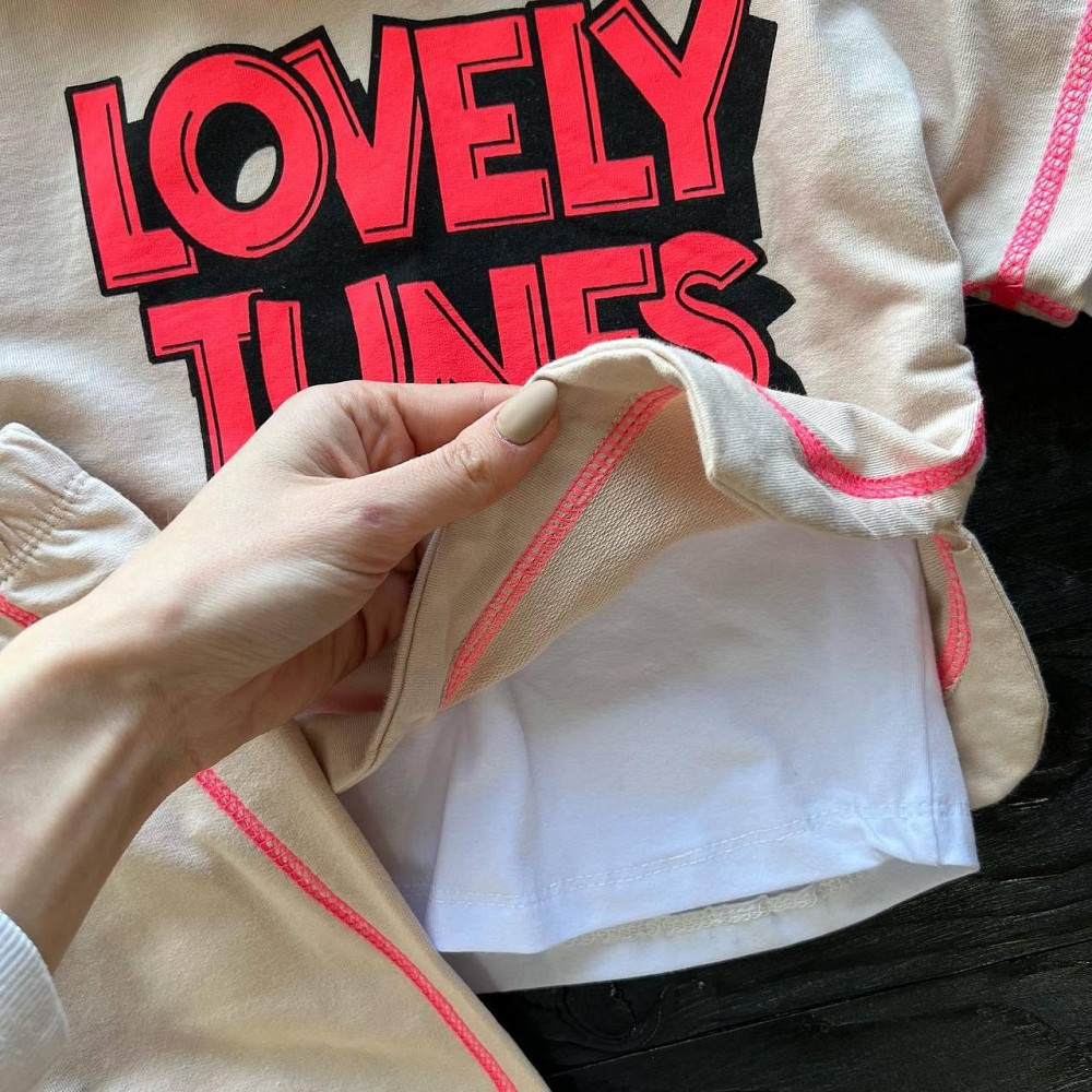 Костюм (Реглан + Жилетка з капюшоном + Штани) n-cey Беж, 104-110см пакунок малюка Киев - изображение 2