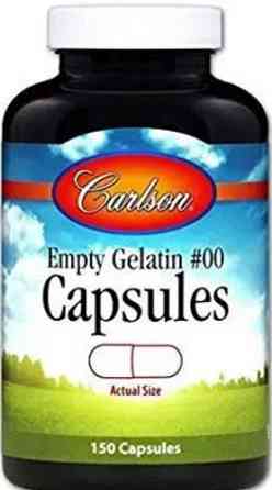 Желатиновая капсула большая Carlson Large # 00 Empty Caps 150 капс Киев