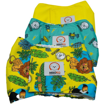 Підгузки для тварин MISOKO&amp;CO багаторазові для кобелів, XXL 3 шт. Свята (HAINMSK63985RIN) Вінниця - фото 1