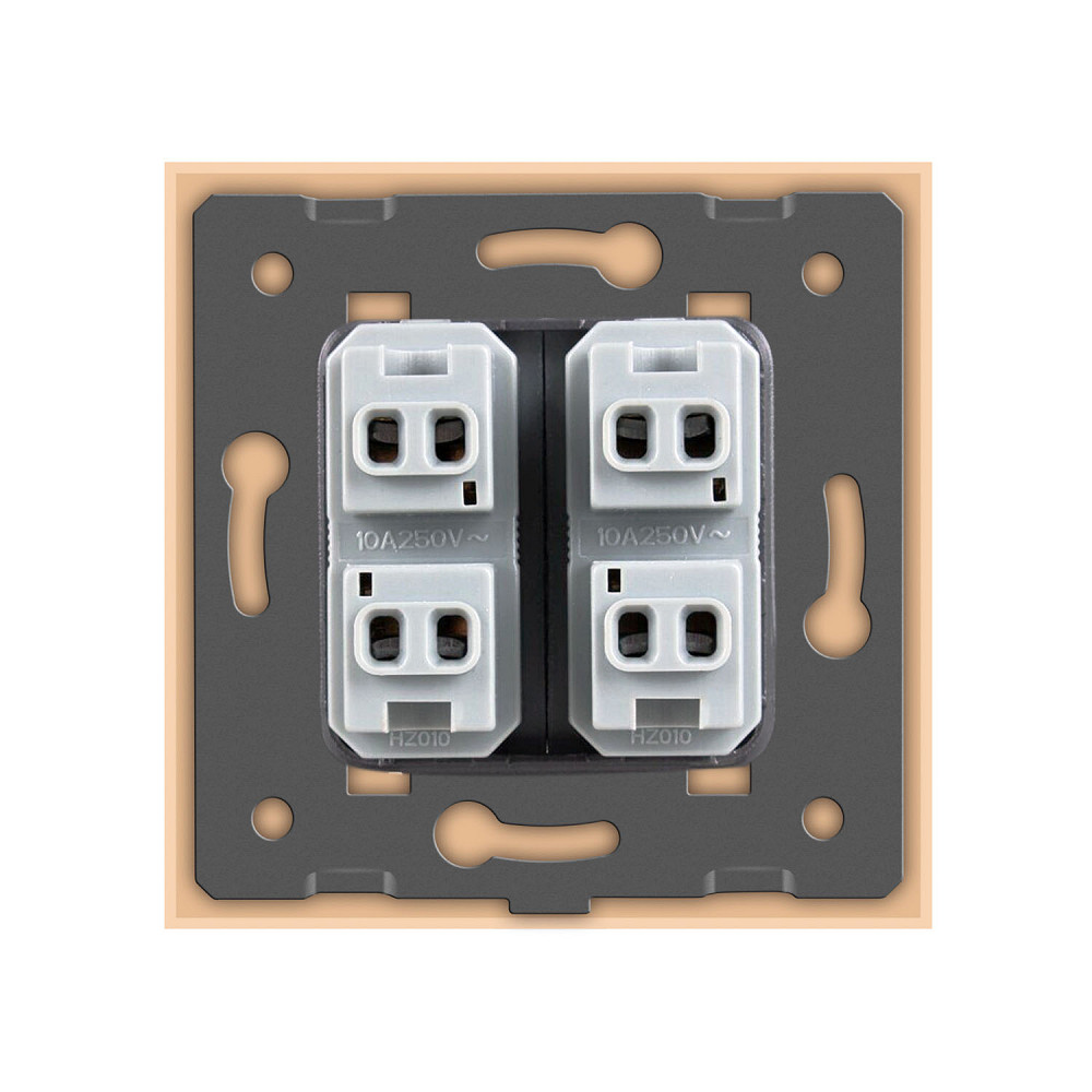 LIVOLO Подвійна універсальна розетка 2 стандарта в 1 Livolo золотий (VL-C7C2A-13) Київ - фото 2