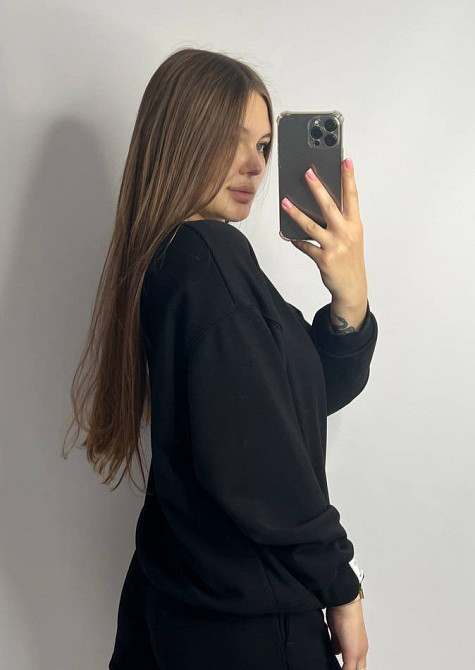 Світшот жіночий трикотажний Чорний XS-S Харків - фото 2