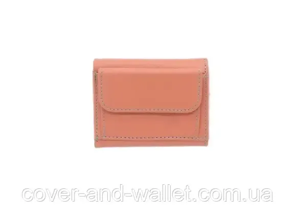 Мініатюрний жіночий гаманець з натуральної шкіри помаранчевого кольору ST Leather 440 Київ - фото 10