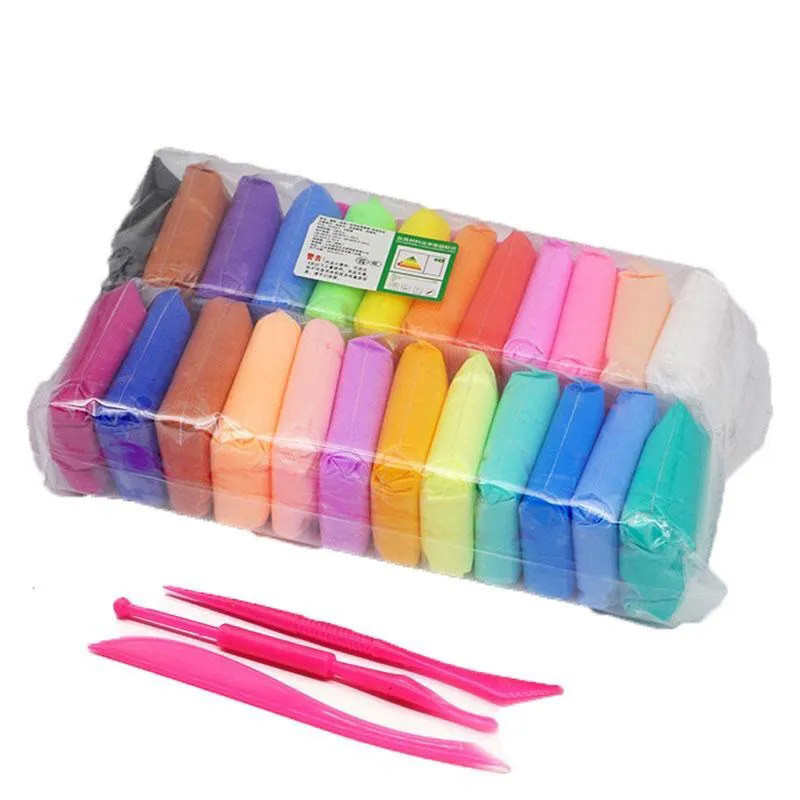 Пластилін для дітей з інструментами 24 шт, Маса для ліплення, Набір пластиліну для дітей LK-575 садка школи Київ - фото 6