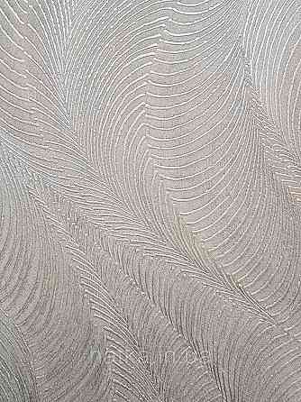 Обои виниловые на флизелиновой основе Rasch Incanto 1.06х10 абстракция волны металлик бежево-серые серебро 3д Киев