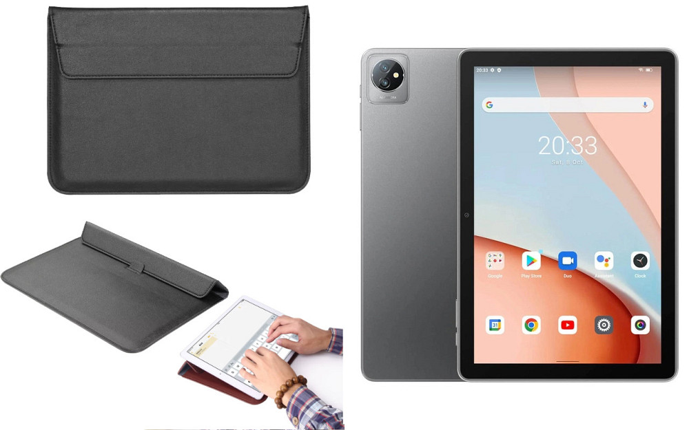 Чохол-конверт VitoCase для Blackview Tab 7, Tab 7 Pro, з функцією підставки для планшета Чорний Київ - фото 1