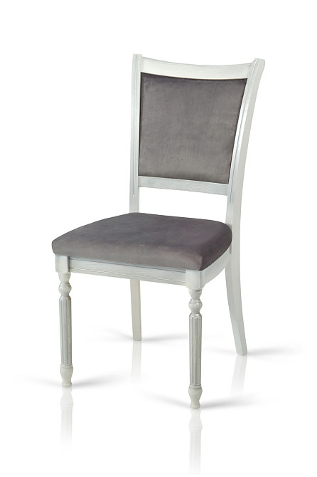 Стілець Сицилія Люкс, білий/срібна патина Київ - фото 2