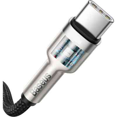 Дата кабель USB-C to USB-C 1.0m 100W metal black Baseus (CATJK-C01) Вінниця