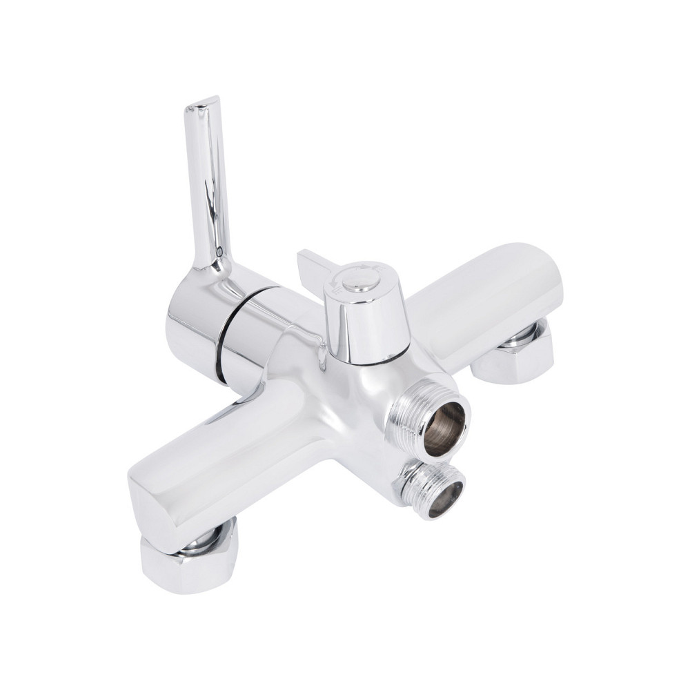 Змішувач для ванни Qtap Grand з поворотним виливом (з душовим гарнітуром) QTGRACRM005 Chrome Київ - фото 9