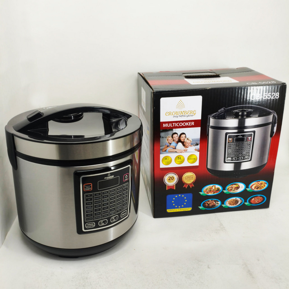 Мультиварка 30 программ Crownberg CB-5528 5л 1000Вт электронное управление с дисплеем и функцией скороварки HM-31 Львов - изображение 4