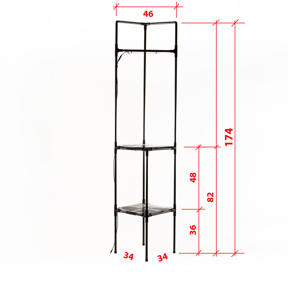 Полка  для цветов с подсветкой Cornetta Light. Угловая напольная высокая подставка для растений с фи Бориспіль - фото 3