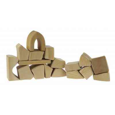 Конструктор Nic деревянный Большой натуральный 17 эл. (NIC523283) Винница