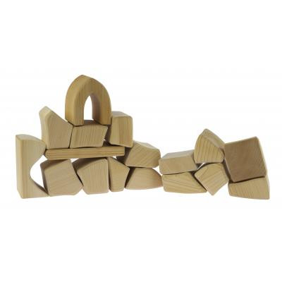 Конструктор Nic деревянный Большой натуральный 17 эл. (NIC523283) Вінниця - фото 4