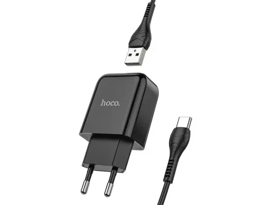 Сетевое зарядное устройство Hoco N2 Vigour 220V (10.5W, 5V/2.1A) на 1 USB-порт с кабелем USB - Type-C Одесса