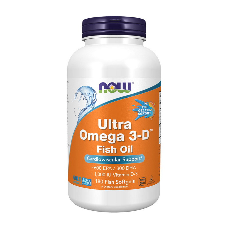 Ultra Omega 3-D (180 fish softgels) Луцк - изображение 1