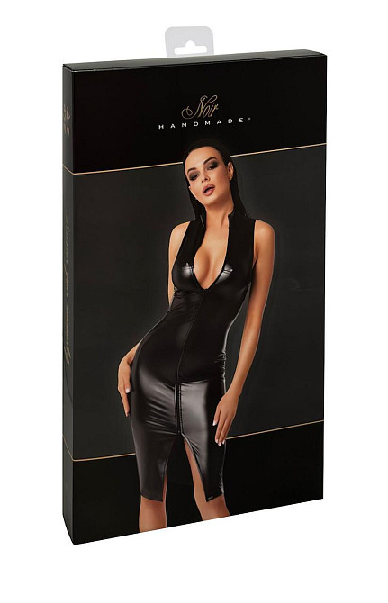 Платье Noir Handmade F337 Powerwetlook midi dress - S Sex Aura Киев - изображение 8