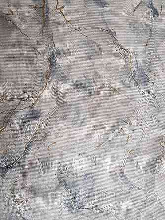 Шпалери метрові вінілові на флізелін Grandeco Poem під штукатурку під мармур сірі зелені золотисті Київ