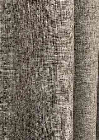Шторна тканина льон фактурний легкий, колекція “ALORA-TON” колір сіро-коричневий 1877ш Київ