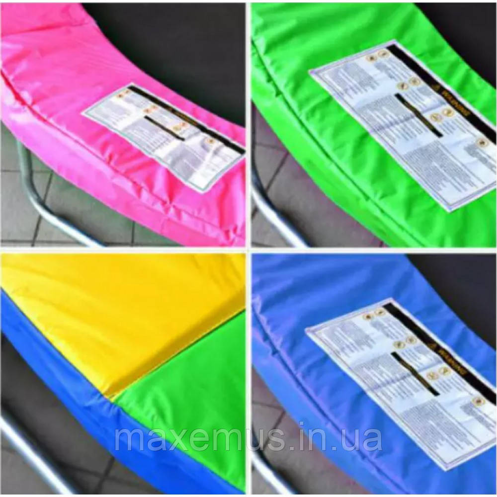 Детский батут Atleto 312 см с защитной сеткой батут для детей разноцветный Мостиська - фото 11