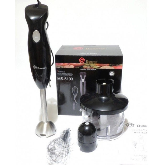 Блендер переносной DOMOTEC, Погружной блендер с ручным управлением Портативный для смешивания JW-76 Ивано-Франковск - изображение 4