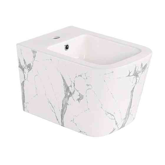 Біде підвісне Qtap Tern 520x350x330 мм, Marble QT17551303GMR Київ