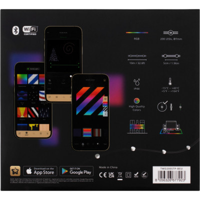 Гірлянда Twinkly Smart LED Dots Lights RGB 200 Gen II, IP44, 10м, прозорий (TWD200STP-BEU) Вінниця - фото 5