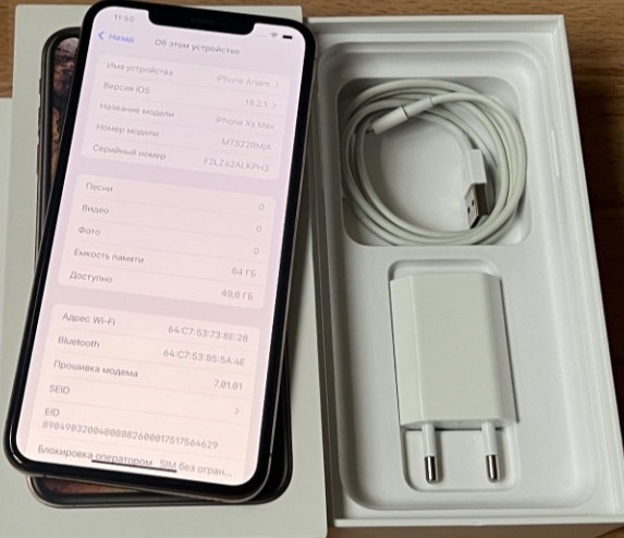 Айфон iPhone Xs Max 64 GB Gold Neverlock Киев - изображение 4