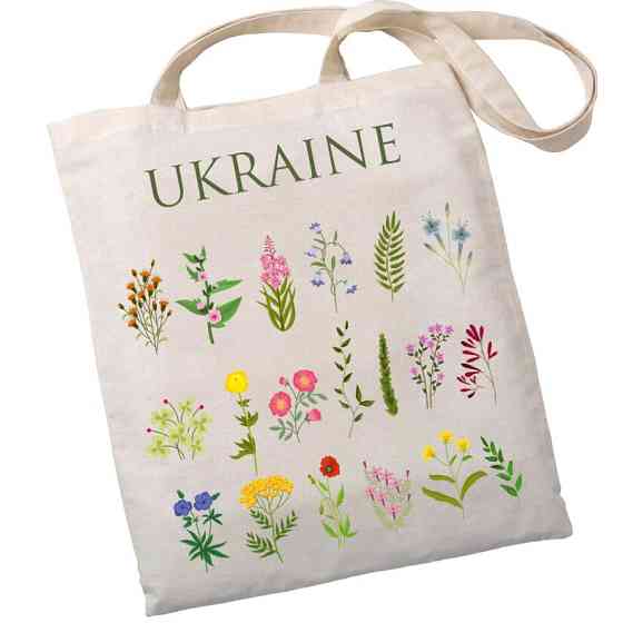 Екошопер BookOpt BK4083 Польові квіти, бежевий Киев