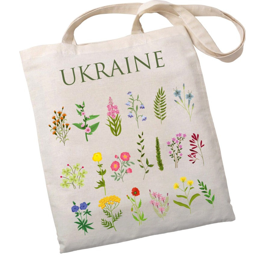 Екошопер BookOpt BK4083 Польові квіти, бежевий Киев - изображение 1