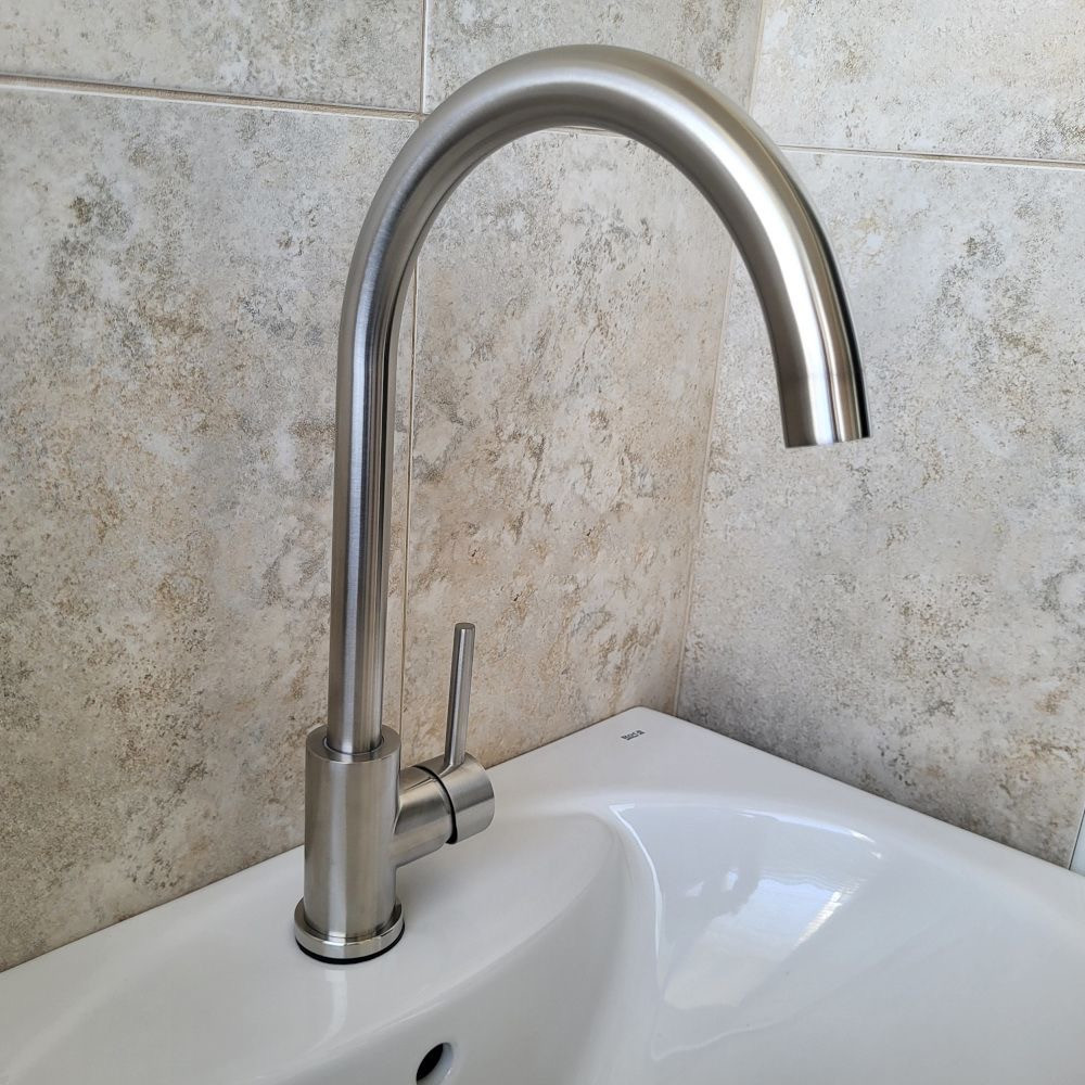 Змішувач для кухні високий VOLLE CRUZE cepillado níquel нікель 1547.110102 Київ - фото 4