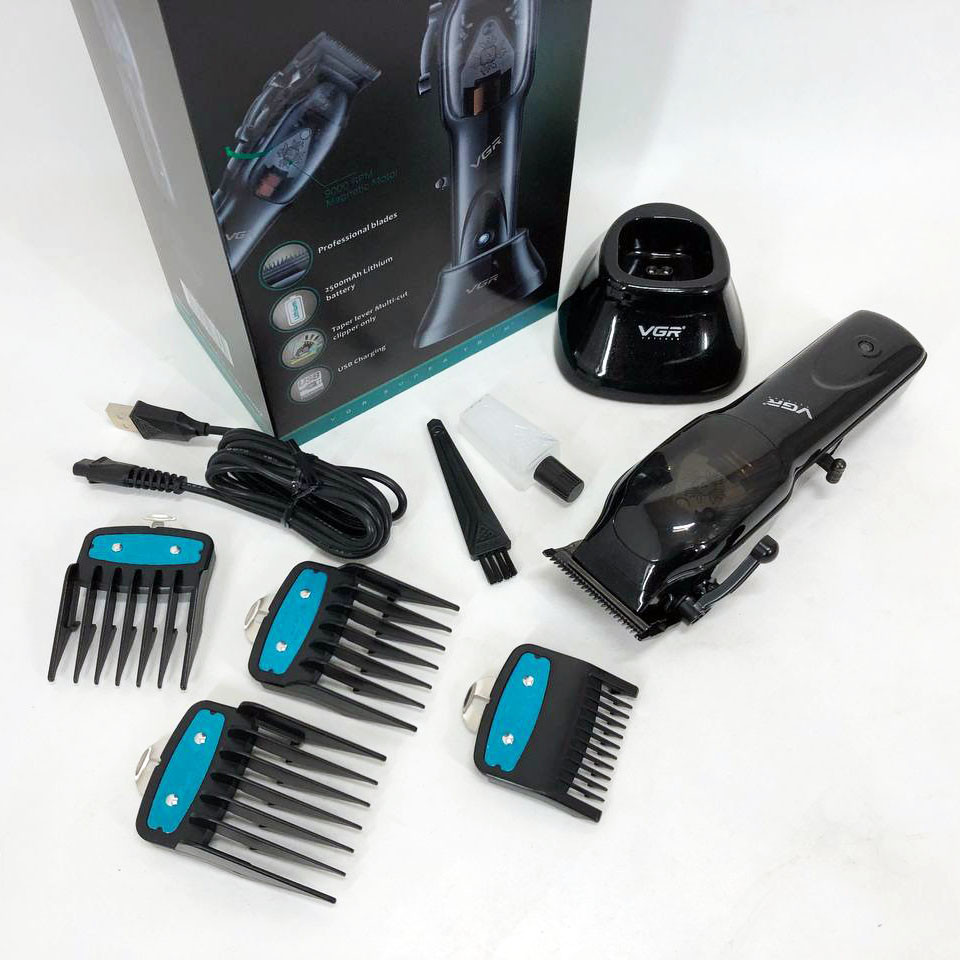 Бритва аккумуляторная для стрижки волос и бороды VGR Hair Clipper V-653 Voyager, Триммер для висков KV-99 Львов - изображение 9
