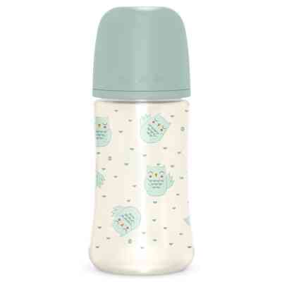 Пляшечка для годування Suavinex Bonhomia, повільний потік, 270 мл, зелена (307835) Вінниця