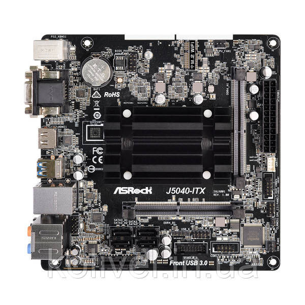 ASRock J5040-ITX (Quad-Core Pentium 3.2GHz, 2xDDR4 SoDIMM, VGA/HDMI/DVI, 1*PCIe, 4xSATAIII, miniITX) Киев - изображение 2